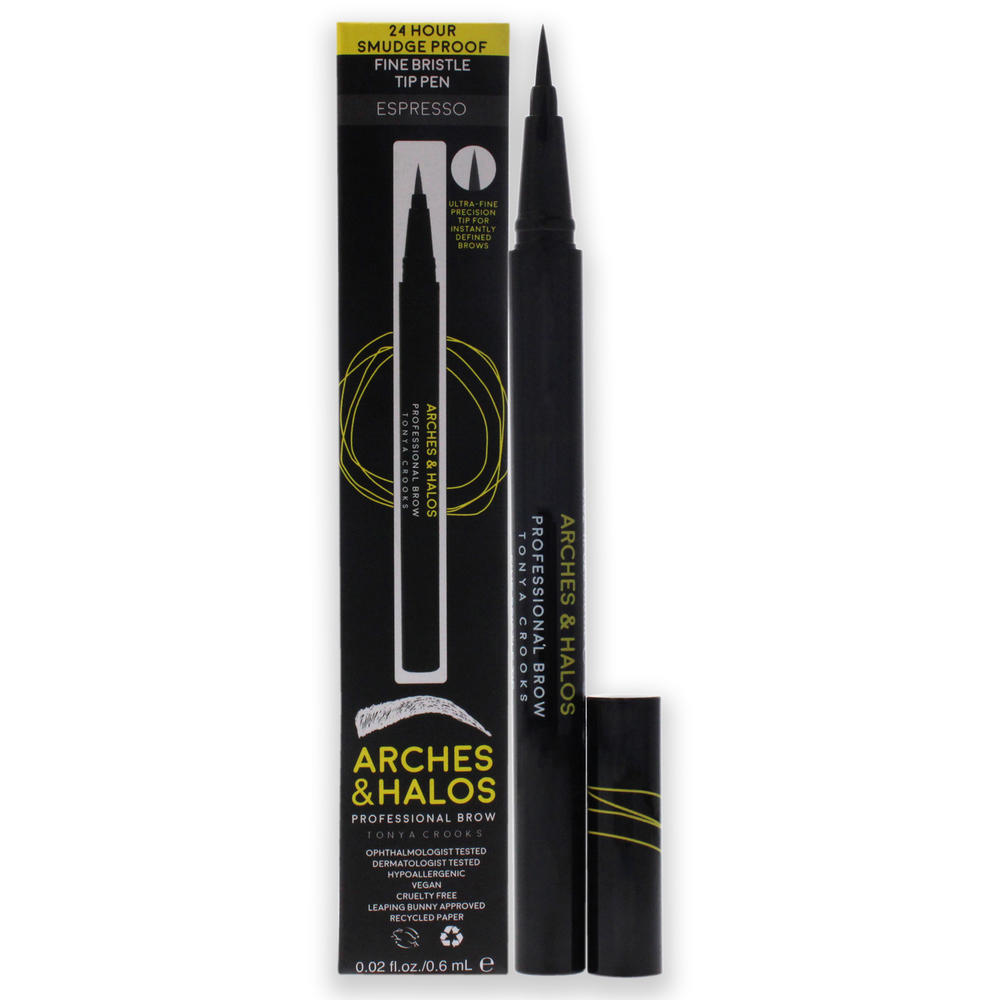 Fine Bristle Tip Pen-Espresso by Arches and Halos for Women-0.02 oz Eyebrow Pen